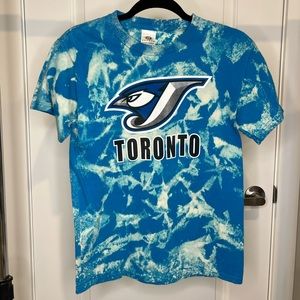 Toronto Blue Jays Unisex size small Hand dyed shirt